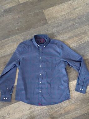 Untuckit Long Sleeve Button Down Plaid Shirt